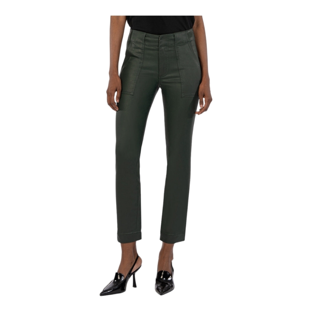 New Reese Coated Mid Rise Ankle Straight